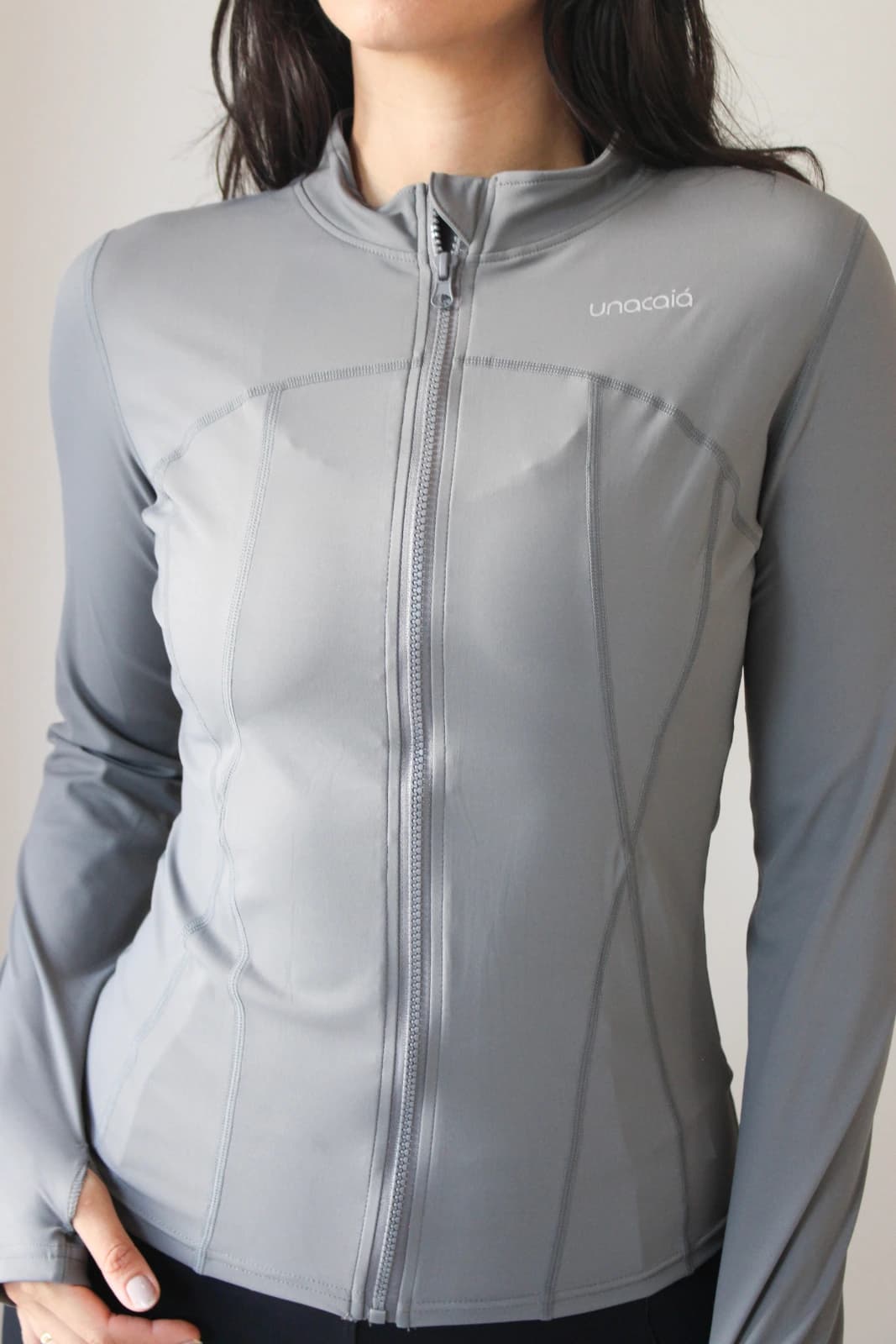 Jaqueta Slim Cinza Urbano